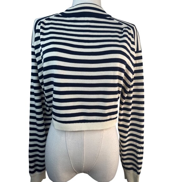 2/$30 ZARA Striped Small Cropped Sweater Viscose & Polyamide - Picture 11 of 14
